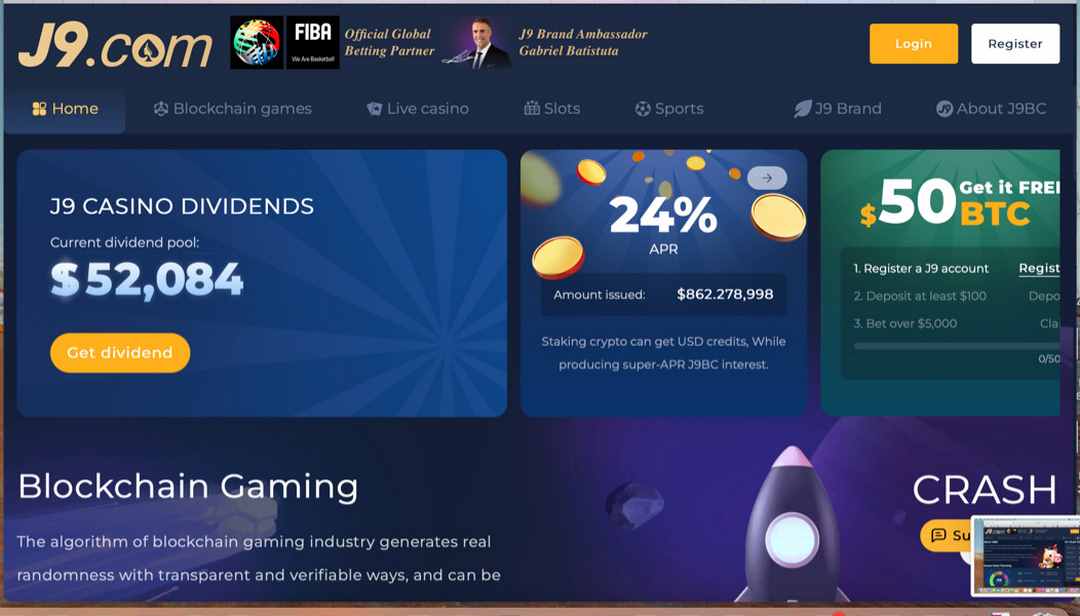 Trang web J9 Casino dễ dàng điều hướng nhờ giao diện người dùng 